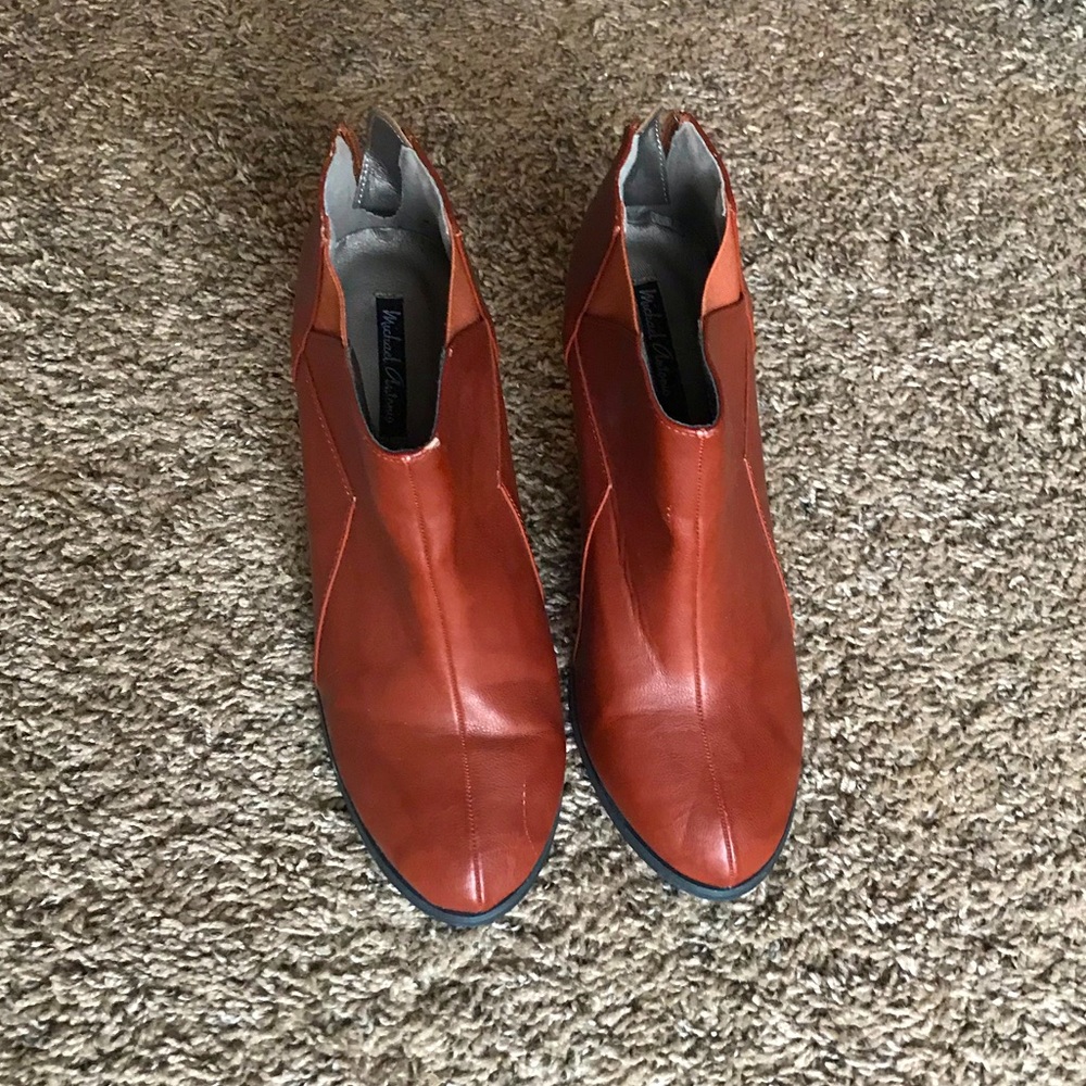 Brown Booties with Heel